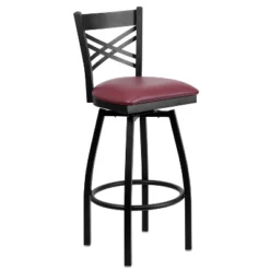 Emma And Oliver 2 Pack "X" Back Swivel Metal Barstool 15 Emma And Oliver 2 Pack "X" Back Swivel Metal Barstool -Home office GUEST ae166b17 c67b 488f b3b9 aeee18f1591b