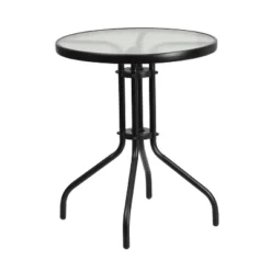 Emma And Oliver Three Piece Patio Table Set With Round Metal Frame Table With Tempered Glass Top And Two Flex Comfort Stacking Chairs 18 Emma And Oliver Three Piece Patio Table Set With Round Metal Frame Table With Tempered Glass Top And Two Flex Comfort Stacking Chairs -Home office GUEST af45194d f04b 4254 9446 706a583ca67f