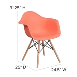 Emma And Oliver Plastic Accent Dining Chair With Arms And Wooden Legs 17 Emma And Oliver Plastic Accent Dining Chair With Arms And Wooden Legs -Home office GUEST b0bbc965 5f42 48fc a575 a67236303f80