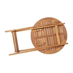 Emma And Oliver All-Weather Three Piece Solid Acacia Wood Patio Bistro Set With Two Folding Chairs And Table -Home office GUEST b13bd3ad d123 4771 bf47 70ac84aaca64