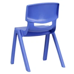 Emma And Oliver 4 Pack Plastic Stackable K-2 School Chair With 13.25"H Seat -Home office GUEST b260c6a4 0567 4c10 b645 25abc1eae9a8