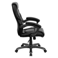Emma And Oliver High Back LeatherSoft Executive Ergonomic Office Chair-Arms -Home office GUEST b30711a6 2efe 4598 b23a 687275f89c9f
