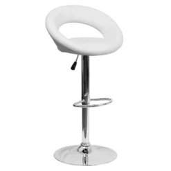 Emma And Oliver Rounded Orbit-Style Back Vinyl Swivel Adjustable Height Barstool -Home office GUEST b3a8d870 50f8 4258 a3a4 9cfb05bb57e0