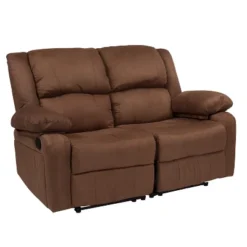 Emma And Oliver Bustle Back Loveseat With Two Built-In Recliners -Home office GUEST b43bed71 889a 435f 94fc 5d19f2502023