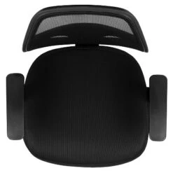 Emma And Oliver Mid-Back Black Mesh Swivel Task Office Chair With T-Arms -Home office GUEST b563c2a6 e9d3 4526 a99b c887b179d171