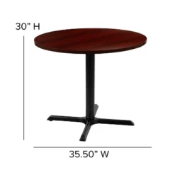 Emma And Oliver 36" Round Multi-Purpose Conference Table - Meeting Table For Office -Home office GUEST b5a8cfa3 dc65 4ad4 8de8 2265ce4b35ab