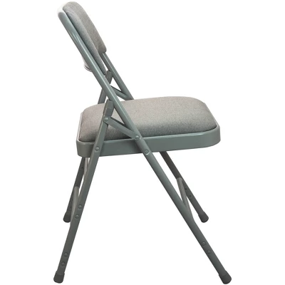 Emma And Oliver 2-pack Padded Metal Folding Chair - Fabric Seat 2 Emma And Oliver 2-pack Padded Metal Folding Chair - Fabric Seat - Image 2