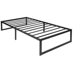Emma And Oliver 14 Inch Twin Metal Platform Bed Frame/Steel Slat Support/No Box Spring Needed -Home office GUEST b7ed8b54 a886 48c6 abce 224f3b6ba345
