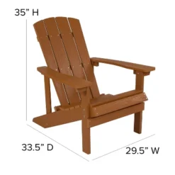 Emma And Oliver 4 Pack Outdoor All-Weather Poly Resin Wood Adirondack Chairs 21 Emma And Oliver 4 Pack Outdoor All-Weather Poly Resin Wood Adirondack Chairs -Home office GUEST b8667026 89dc 47f5 a513 e0e8b7c23da0
