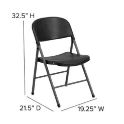 Emma And Oliver 6 Pack 330 Lb. Capacity Black Plastic Folding Chair - Charcoal Frame - Event Chair 13 Emma And Oliver 6 Pack 330 Lb. Capacity Black Plastic Folding Chair - Charcoal Frame - Event Chair -Home office GUEST b89e796b 3af7 4231 9fb7 1f79c71e35f7