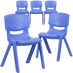 Emma And Oliver 5 Pack Plastic Stackable School Chair With 15.5'' Seat Height 24 Emma And Oliver 5 Pack Plastic Stackable School Chair With 15.5'' Seat Height -Home office GUEST b9d42ba3 8b81 477f ad3c 6d0d979976a3