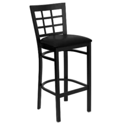 Emma And Oliver 2 Pack Window Back Metal Restaurant Barstool -Home office GUEST bce7025c 7036 48f6 9b23 e3d2bdf22757