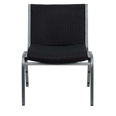 Emma And Oliver Big & Tall 1000 Lb. Rated Black Fabric Stack Chair 8 Emma And Oliver Big & Tall 1000 Lb. Rated Black Fabric Stack Chair - Image 8