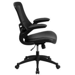 Emma And Oliver Mid-Back Mesh Swivel Ergonomic Task Office Chair With Flip-Up Arms -Home office GUEST c1f15614 3de7 4bd5 94b4 947c6bc4ef14