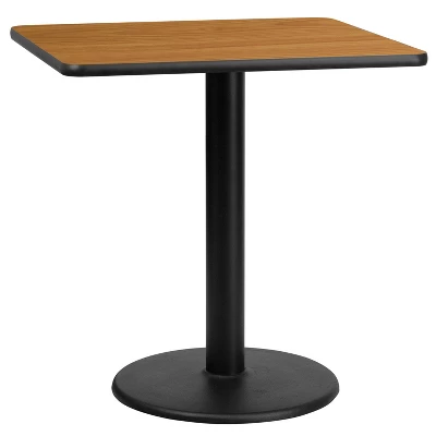 Emma And Oliver 30" Square Laminate Table Top With 18" Round Table Height Base 5 Emma And Oliver 30" Square Laminate Table Top With 18" Round Table Height Base - Image 5