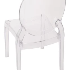 Emma And Oliver Set Of 4 Multifunctional Transparent Polycarbonate Resin Stacking Accent Chair With Extra Wide Seat For Vanity, Dining Room, Bedroom & Outdoor Events 18 Emma And Oliver Set Of 4 Multifunctional Transparent Polycarbonate Resin Stacking Accent Chair With Extra Wide Seat For Vanity, Dining Room, Bedroom & Outdoor Events -Home office GUEST c3971316 1779 4976 b734 d97411e7dd91