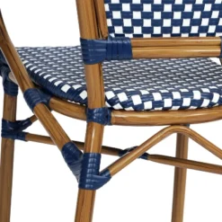 Emma & Oliver Soie Set Of Four Indoor/Outdoor Stacking Thonet Bistro Style Chairs With Arms, PE Rattan Seat And Bamboo Finished Metal Frame 29 Emma & Oliver Soie Set Of Four Indoor/Outdoor Stacking Thonet Bistro Style Chairs With Arms, PE Rattan Seat And Bamboo Finished Metal Frame -Home office GUEST c47a5337 4c57 45c1 aa1f e40b320fc31e