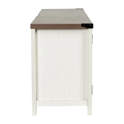 Emma And Oliver 59 Inch Barn Door TV Stand Fits Up To 65" TV's With Adjustable Shelf 11 Emma And Oliver 59 Inch Barn Door TV Stand Fits Up To 65" TV's With Adjustable Shelf - Image 11