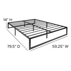Emma And Oliver 14" Platform Bed Frame & 12" Mattress In A Box - No Box Spring Required -Home office GUEST c78f2ff3 cd43 49fe 9332 a13c71490bb9