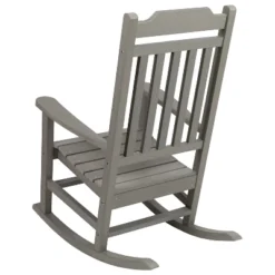 Emma And Oliver Set Of 2 All-Weather Poly Resin Faux Wood Rocking Chairs For Porch &Patio -Home office GUEST c80af06e dc68 4fb6 a7ed c826d376ed90