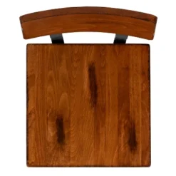 Emma And Oliver 4 Pack Commercial Grade Rustic Walnut Industrial Style Wood Dining Barstool -Home office GUEST c8402330 c13f 4abb 9023 46a418a3af5b