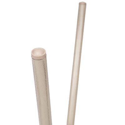 Emma & Oliver Massalia Indoor/Outdoor Bistro Style 31.5 In. Table With Textilene, Glass Top, And Bamboo Finished Metal Frame 6 Emma & Oliver Massalia Indoor/Outdoor Bistro Style 31.5 In. Table With Textilene, Glass Top, And Bamboo Finished Metal Frame - Image 6