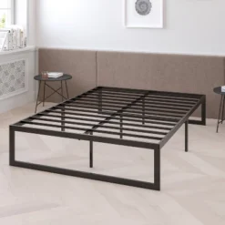 Emma And Oliver 14 Inch Twin Metal Platform Bed Frame/Steel Slat Support/No Box Spring Needed -Home office GUEST ca03e173 f4a8 400f 92ad 7a081ab6db00