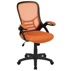 Emma And Oliver High Back Mesh Ergonomic Office Chair With Flip-up Arms -Home office GUEST cadff5bc 75ed 467f ab23 ebff18652666