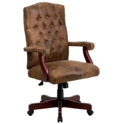 Emma And Oliver Martha Washington Executive Swivel Office Chair With Arms -Home office GUEST cb2ff4a7 c8b8 4de8 aa78 662c1d3beeca