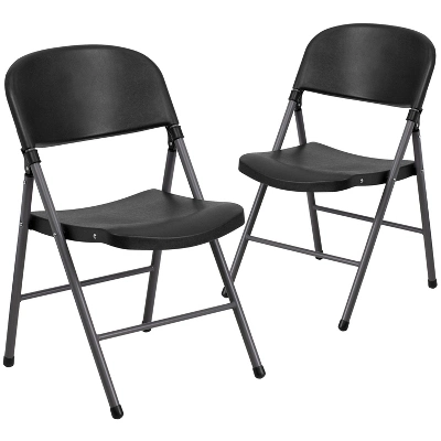 Emma And Oliver 2 Pack Home & Office 330 Lb. Capacity Foldable Plastic Chair 13 Emma And Oliver 2 Pack Home & Office 330 Lb. Capacity Foldable Plastic Chair - Image 13