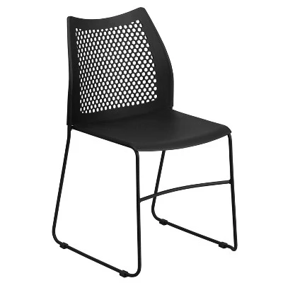 Emma And Oliver Home And Office Sled Base Stack Chair With Air-Vent Back - Guest Chair 15 Emma And Oliver Home And Office Sled Base Stack Chair With Air-Vent Back - Guest Chair - Image 15