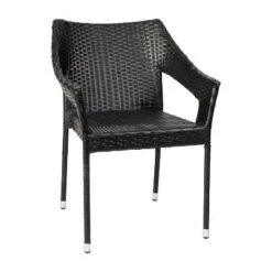 Emma And Oliver All-Weather Indoor/Outdoor Stacking Patio Dining Chairs With Steel Frame And Weather Resistant PE Rattan 24 Emma And Oliver All-Weather Indoor/Outdoor Stacking Patio Dining Chairs With Steel Frame And Weather Resistant PE Rattan -Home office GUEST cbe8cec9 ec63 4926 b54f d7751ecba7b4