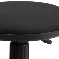 Emma And Oliver Black Ergonomic Stool With Foot Ring -Home office GUEST d04c886f 3d1e 45b0 9428 d7ea83ceed50