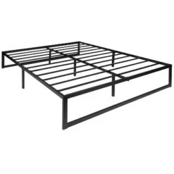 Emma And Oliver 14 Inch Twin Metal Platform Bed Frame/Steel Slat Support/No Box Spring Needed -Home office GUEST d07c9b1c c18b 42da 955b abc819823769