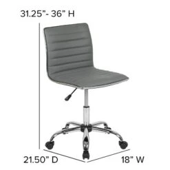 Emma And Oliver Low Back Designer Armless Ribbed Swivel Task Office Chair 23 Emma And Oliver Low Back Designer Armless Ribbed Swivel Task Office Chair -Home office GUEST d0e699da fac0 4ff7 9690 360cf895b260