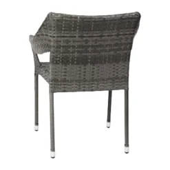 Emma And Oliver All-Weather Indoor/Outdoor Stacking Patio Dining Chairs With Steel Frame And Weather Resistant PE Rattan 20 Emma And Oliver All-Weather Indoor/Outdoor Stacking Patio Dining Chairs With Steel Frame And Weather Resistant PE Rattan -Home office GUEST d0f85ce9 8fe3 4a1d 9308 4a71d44752ac