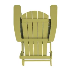 Emma And Oliver Set Of 2 Indoor/Outdoor Poly Resin Folding Adirondack Chairs, All-Weather Chairs For Porch, Patio, Or Sunroom -Home office GUEST d14b4cd7 ec12 4522 b7a5 5ab22eea44db 1