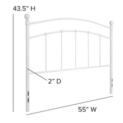 Emma And Oliver Decorative Metal Headboard -Home office GUEST d33fa8d8 ae46 41d7 9bf4 eaba31481503