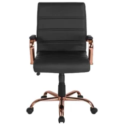 Emma And Oliver Mid-Back Executive Swivel Office Chair With Metal Frame And Arms 26 Emma And Oliver Mid-Back Executive Swivel Office Chair With Metal Frame And Arms -Home office GUEST d3e833c2 49e8 4898 9d1e 84a2058566aa