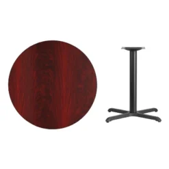 Emma And Oliver 36" Round Laminate Table Top With 30"x30" Table Height Base 9 Emma And Oliver 36" Round Laminate Table Top With 30"x30" Table Height Base -Home office GUEST d415591e 9c35 4c18 9ff8 ecc3c7be5a49