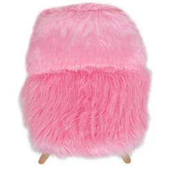 Emma And Oliver Kids Shaggy Dog Accent Chair - Desk Chair - Playroom Chair -Home office GUEST d57b8bda 12ce 48b3 942f 456673ad7170