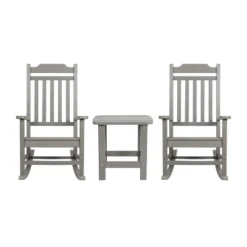 Emma And Oliver Set Of 2 Indoor/Outdoor Poly Resin Rocking Chairs With Side Table 29 Emma And Oliver Set Of 2 Indoor/Outdoor Poly Resin Rocking Chairs With Side Table -Home office GUEST d66c3ee7 2409 48fe 9c86 b41e4d65f141