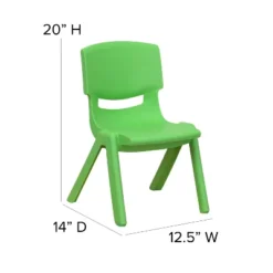 Emma And Oliver 2 Pack Plastic Stackable School Chair With 10.5"H Seat, Preschool Chair -Home office GUEST d74c2b1d 2a95 4706 9fe6 22270324fca1