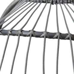 Emma And Oliver Awen Foldable Hanging Egg Chair With Woven Finish, Removable Cushions, And Included Stand For Indoor And Outdoor Use -Home office GUEST d76c6403 6945 4be1 bf17 3b001f68786f