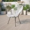 Emma And Oliver Rattan Bungee Lounge Chair