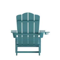 Emma And Oliver Adirondack Chair With Cup Holder, Weather Resistant HDPE Adirondack Chair -Home office GUEST da818e7d ebb8 4522 8f80 74fb8e089550