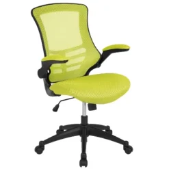 Emma And Oliver Mid-Back Mesh Swivel Ergonomic Task Office Chair With Flip-Up Arms -Home office GUEST dbf0077b ca14 4623 949b e54b94bbb053