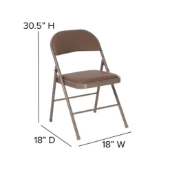 Emma And Oliver 4 Pack Vinyl Padded Metal Frame Event/Home Office Folding Chair -Home office GUEST dc59251a 7806 4d64 88ed 22fbc5e9ca16