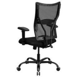 Emma And Oliver 400 Lb. Big & Tall Black Mesh Swivel Ergonomic Office Chair With Adjustable Arms 14 Emma And Oliver 400 Lb. Big & Tall Black Mesh Swivel Ergonomic Office Chair With Adjustable Arms -Home office GUEST e05b371c 6ac7 4cab a077 f4df2435f006