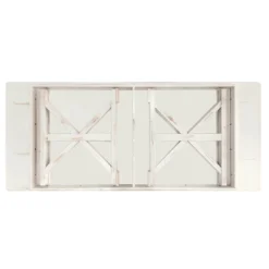 Emma And Oliver 8' X 40" Rectangular Solid Pine Folding Farm Table With Crisscross Legs -Home office GUEST e08a6d65 4556 4722 a1f2 ba9aada56152